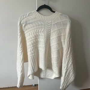 Abercrombie and Fitch white sweater